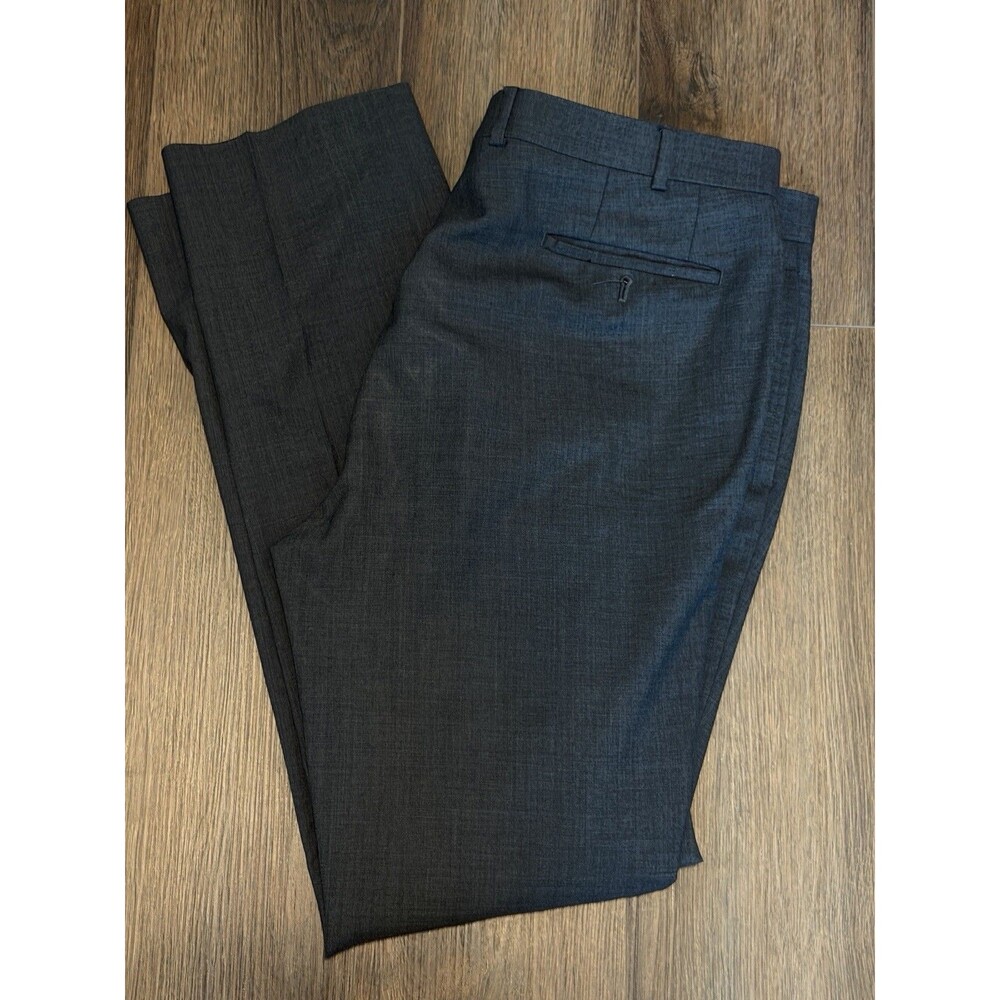 Ralph Lauren 38x34 Charcoal Gray Total Comfort Dress Suit Pants Trousers Wool